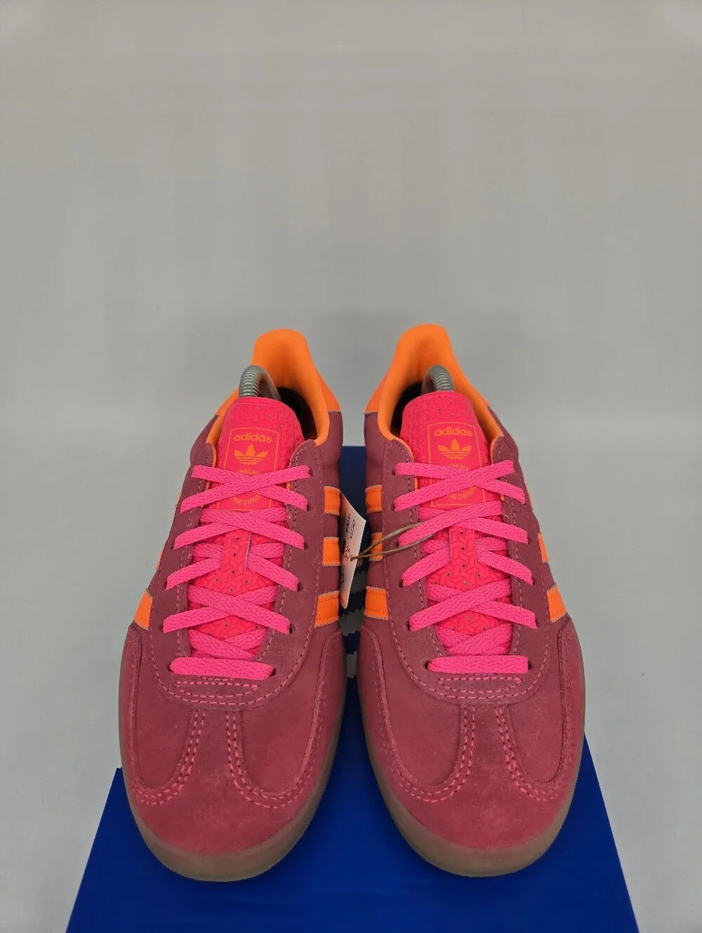 adidas Women's Gazelle Indoor IH9218 Lucid Pink Gum Shoes Size 6.5